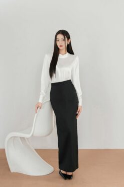 Áo kiểu cổ bẻ dáng suông