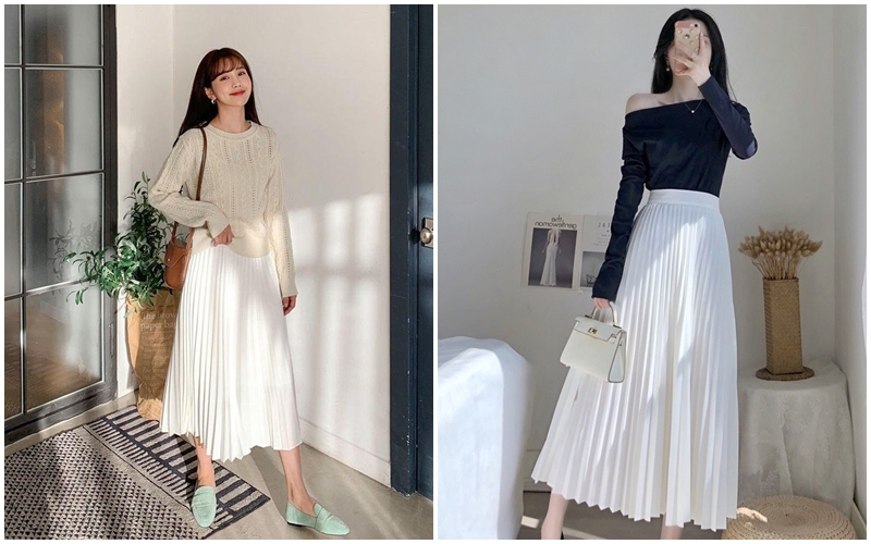 Chân váy xếp ly